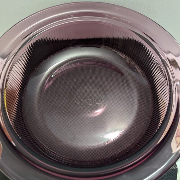 1992 Cranberry Corning Visions Covered Round Casserole 1.5qt - Picture 3 of 5